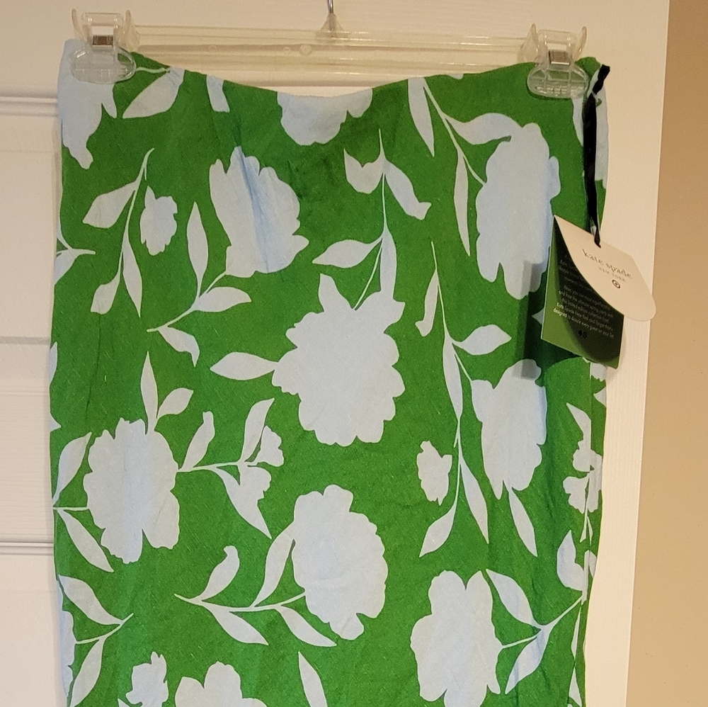 Kate Spade for Target Green & White Floral Midi Skirt ~ NWT ~ Medium - Picture 13 of 13